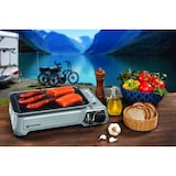 thumbnail of Plancha à gaz portable 2300W + 2 cartouches de gaz + Valise de transport KEMPER