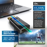 thumbnail of CSL - DisplayPort auf HDMI Adapter - DP 1.2 4K Ultra HD 4K x 2K bei 30Hz - Full HD 1080p - 32 Bit True Color - 3D - HDCP - ideal für PC und MAC