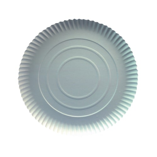 ABC Pak 100 Teller, Pappe [ff] rund Ø 24 cm · 2 cm weiss (95680, 100 Stück)