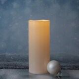 thumbnail of XXL LED Kerze für Außen flackernd H: 30cm D: 12,5cm outdoor creme