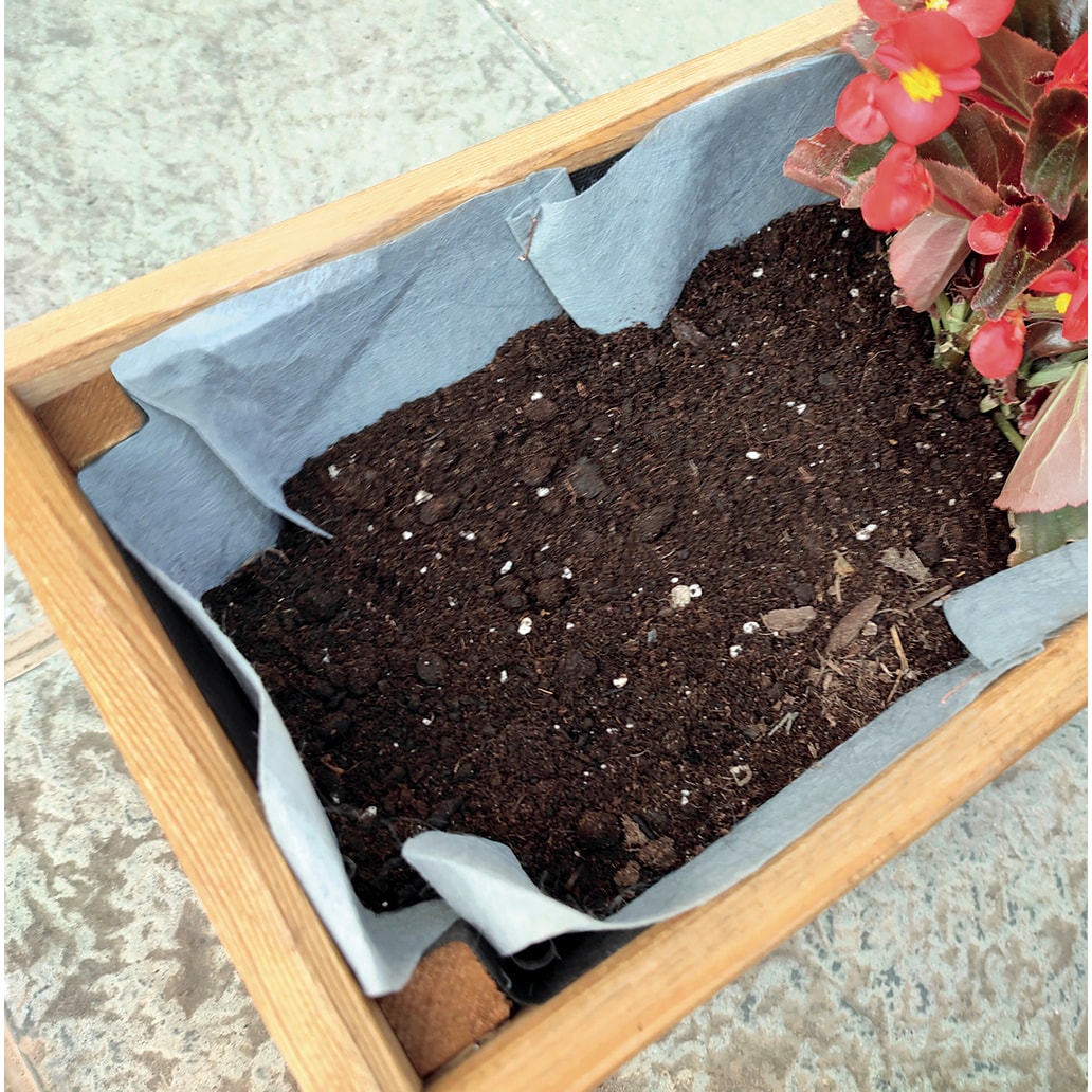 Malla de drenaje para jardineras y maceteros de madera GEOTEXTIL/060X3 GRIS