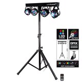 thumbnail of Pack Sono 1600W BM SONIC Ampli, Paire d'Enceintes 2x300W, Table de Mixage, Portique 4 Lumières Xperformer,OVNI LED, Fête Soirée