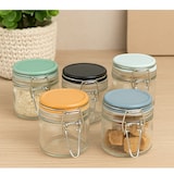 thumbnail of Weckpotjes Inmaakpotten - Set van 5 Stuks in 5 Kleuren - Inhoud 200 ml - 8 x 8 x 8 cm