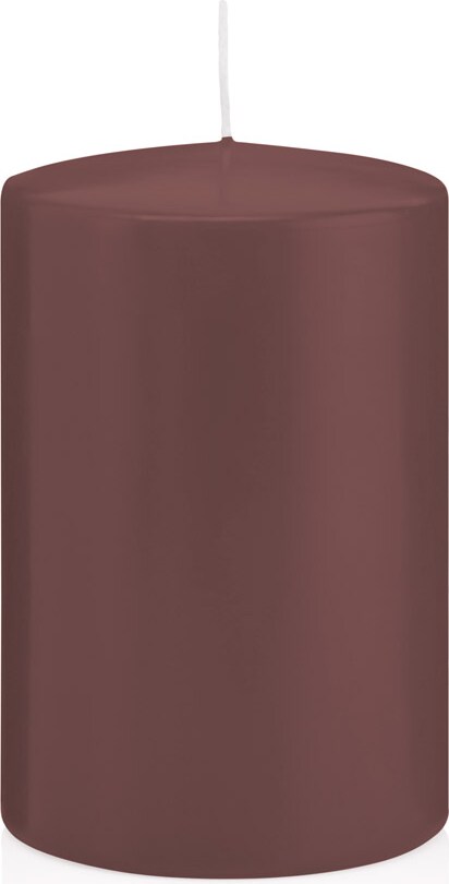 Stumpenkerzen Taupe Ø 98 x 200 mm, 6 Stück