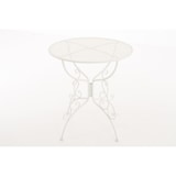 thumbnail of Décoshop26 - Smeedijzeren tuintafel diameter Ø 70 cm wit MDJ10044