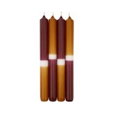 thumbnail of Leuchterkerzen Dip Dye Kerzen Bordeaux/Cognac, 250 x Ø 23 mm, 4 Stück