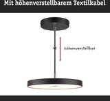 thumbnail of Paulmann LED Pendelleuchte Smart Home Zigbee 3.0 Hildor   2700K 1000lm 17W Schwarz matt dimmbar 96777