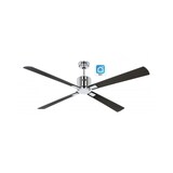 thumbnail of Deckenventilator mit WLAN CasaFan ECO NEO III 152 cm 948337 W Motor aus gebürstetem Chrom / Wendeflügel aus Wenge und Silber