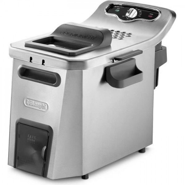 Freidora eléctrica DELONGHI F44532CZ semi-profesional PremiumFry - Acero inoxidable DeLonghi