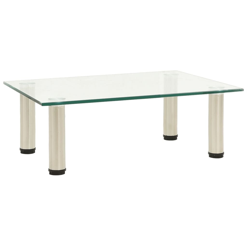 vidaXL TV-Tisch Transparent 40x35x17 cm Hartglas