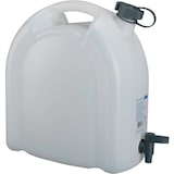 thumbnail of Wasserkanister 15L weiß stapelbar PE m. Ablasshahn