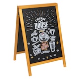 thumbnail of Securit® Quadro de Passeio "Woody" - Teca - Madeira acabamento pinho lacado - 55x85cm