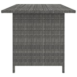 thumbnail of vidaXL Tuintafel 110x70x65 cm poly rattan grijs
