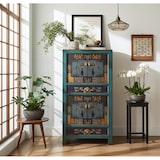 thumbnail of OPIUM OUTLET mobile cassettiera credenza armadio matrimonio 33723-3 "Oceanflowers" blu vintage asiatico cinese orientale