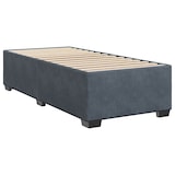 thumbnail of vidaXL Boxspringbett mit Matratze Dunkelgrau 90x190 cm Samt