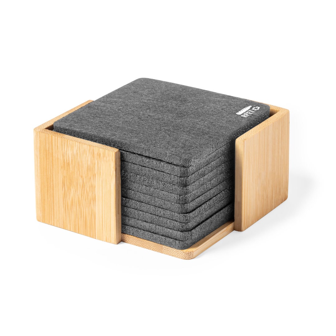 Set de 10 x sous-verres 10x10 cm