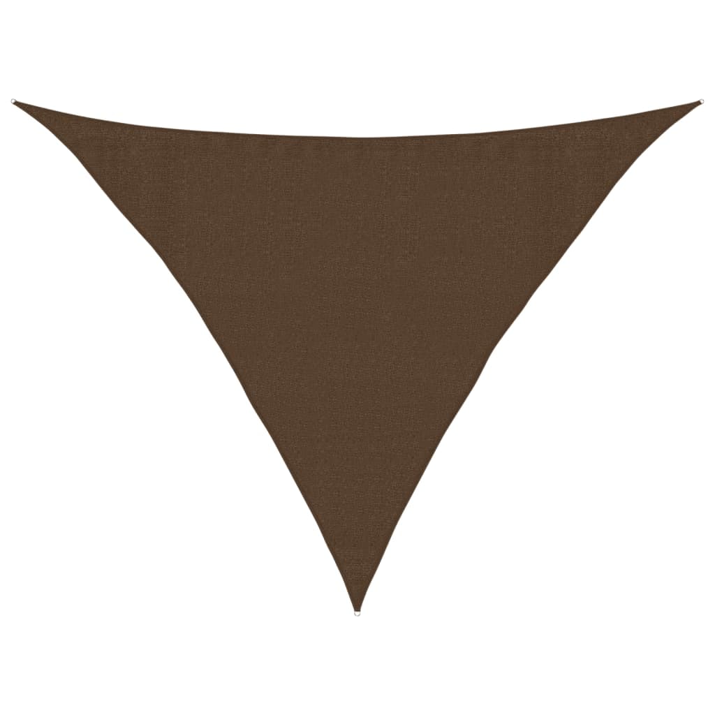 vidaXL Sonnensegel 160 g/m² Braun 3,5x3,5x4,9 m HDPE