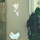 thumbnail of Applique 1 Luce Olga Ferro Battuto E Vetro Bianco E Argento BeLight