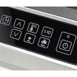 thumbnail of METRO Professional Placa de inducción GIC3035, acero inoxidable/vidrio, 35.6x44x12cm, Ø máximo de 28cm, pantalla LED, rango de temp.: 60-240°C, plata