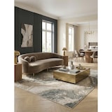 thumbnail of Velours Teppich Kurzflor Marmor-Look | 120x180 cm, 0,8 cm Florhöhe | Beige-Grau | Pflegeleicht | Wohnbereich | SIENA-Elsa Kollektion | Kadima Design