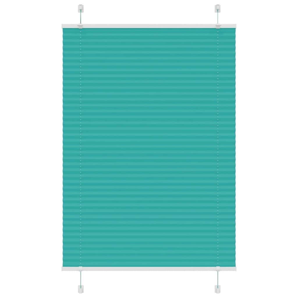 vidaXL Plissee Petrolgrün 100x150 cm Stoffbreite 99,4 cm Polyester