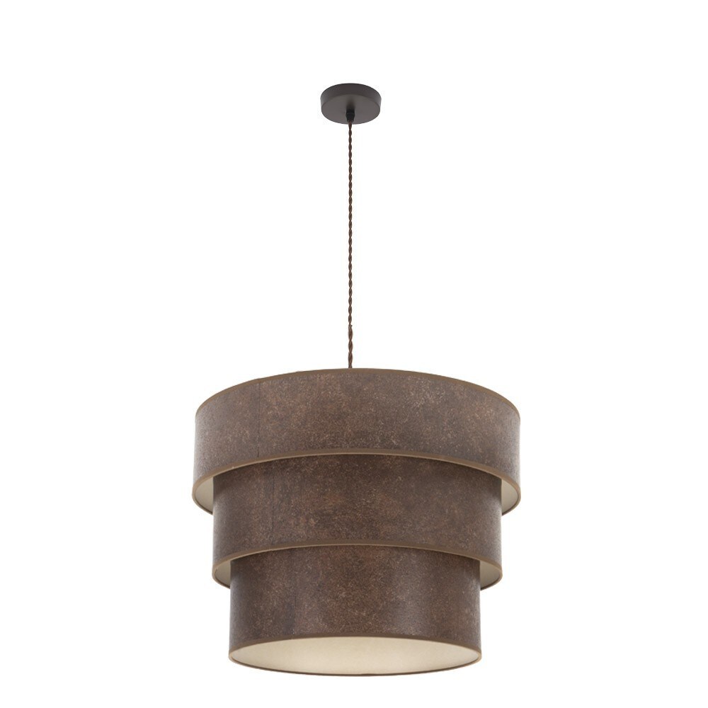 Colgante De 3 Luces Modelo Smile  Marron/oxido