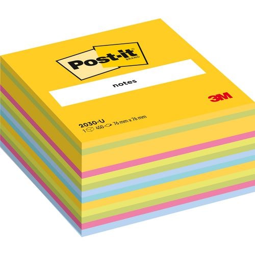 POST-IT Cubes POST-IT® Light Energie (Ultra jaune Déco) 450 feuilles 76 x 76 mm