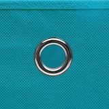thumbnail of vidaXL Aufbewahrungsboxen, 28x28x28 cm, Vliesstoff, mit Deckeln, babyblau, 10 Stück