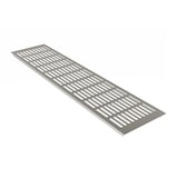 thumbnail of Lüftungsgitter Alu Heizungsabdeckung b 130mm x L 500mm Edelstahl eloxiert
