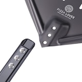 thumbnail of PizzaLover Pizzaschieber - Perforierte harteloxierte Schaufel Aluminium mit rutschfester Griff – 30x70 cm – Ideal für Pizzaofen, Grill, Pizzastein -