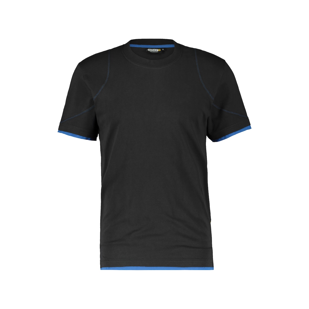 DASSY® Kinetic T-Shirt Arbeit schwarz/azurblau XS