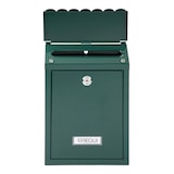 thumbnail of ARREGUI Civic E5723-C Buzón Exterior de Acero Tamaño S (Correo DIN A5), Buzón de Pared Pequeño, Buzón de Correo Individual, Fácil de Instalar, Verde