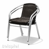thumbnail of 2 Stück Stabiler Aluminium / Polyrattan Bistrostuhl stapelbar