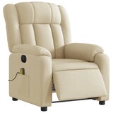 thumbnail of vidaXL Massagesessel Elektrisch Creme Stoff
