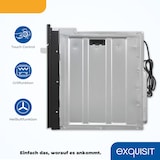 thumbnail of Exquisit Einbaubackofen EBE76-9-H-020 weiss | Energieeffizienzklasse A | 75,6 l Garraum | Einbaubackofen 60 cm