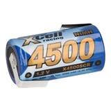 thumbnail of 20x XCell Racing Einzelzelle Ni-MH 4500mAh 1,2V Sub C X4500SCR mit Z- Lötfahne
