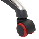 thumbnail of Juego de 5 ruedas rígidas para suelo HWC-H86, ruedas para sillas de oficina, 150kg de capacidad de carga Ø 11mm ~ rojas