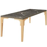 thumbnail of tectake Table en rotin Foggia 196x87x76cm - marron naturel - 404805