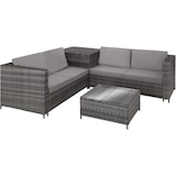 thumbnail of tectake Canapé de jardin Siena 4 places avec coffre de rangement - gris/gris clair - 404625