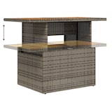 thumbnail of vidaXL 7-teiliges Gartensofa-Set mit Kissen in Grau aus Poly Rattan und Akazie