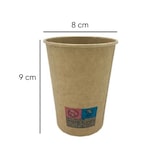 thumbnail of VASOMADRID S.L., Vaso cartón 8oz, Caja de 1000 uds en bolsas de 50 uds, 240 ml, kraft, ref. smrk8