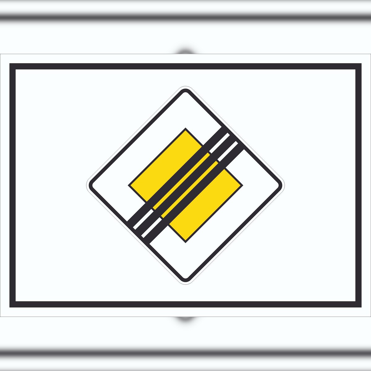HB-Druck Vorfahrtstraße Ende Symbol Schild A1 (594x841mm)