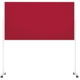 thumbnail of Magnetoplan Pinnwand Moderations- Präsentationswand VarioPin mobil -  Zweiarmfuß mit 4 Rollen - 100x180cm (BxH) - Rot