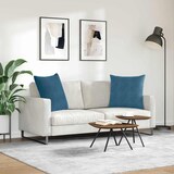 thumbnail of vidaXL Sofakissen 2 pcs Blau 60 x 60 cm Cordstoff