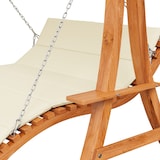 thumbnail of Merax Hollywoodschaukel aus Lärchenholz, Gartenschaukel & Hammocks, Sonnendach & Seitenablage, Natur