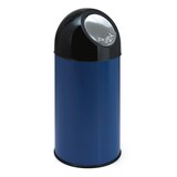 thumbnail of V-Part Afvalbak met pushdeksel 40 ltr - blauw, zwart