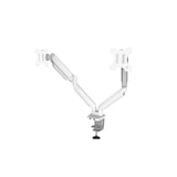 thumbnail of Monitorarm Platinum Series 2 Bildschirme Tischklemme weiß,