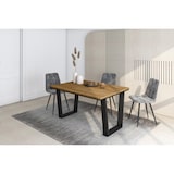 thumbnail of Mesa Sala de Jantar, Mesa Cozinha, 140x90x74cm, Para 6 pessoas, Móveis Sala Jantar, Estilo industrial, Carvalho Forma U _536_4