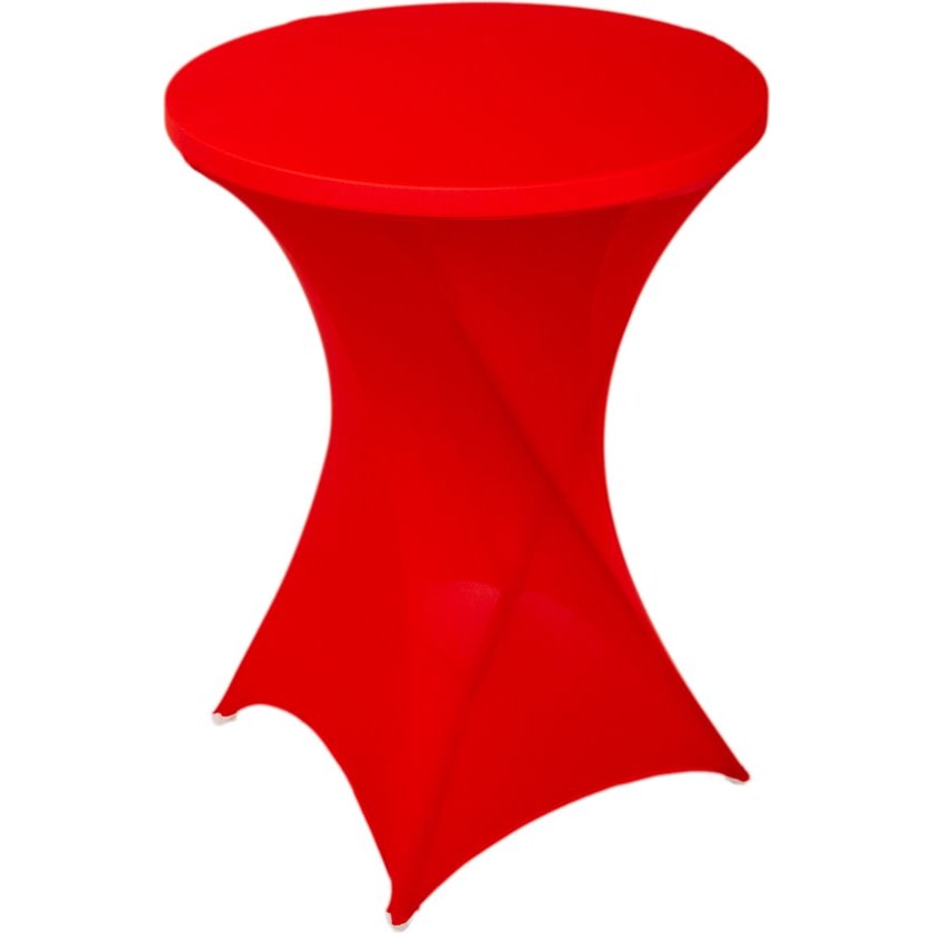 Statafelrok - Stretch - ∅80-85x110 cm - Rood