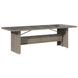 thumbnail of vidaXL 11-tlg. Garten-Bistro-Set mit Kissen Grau Poly Rattan